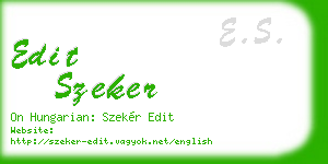 edit szeker business card